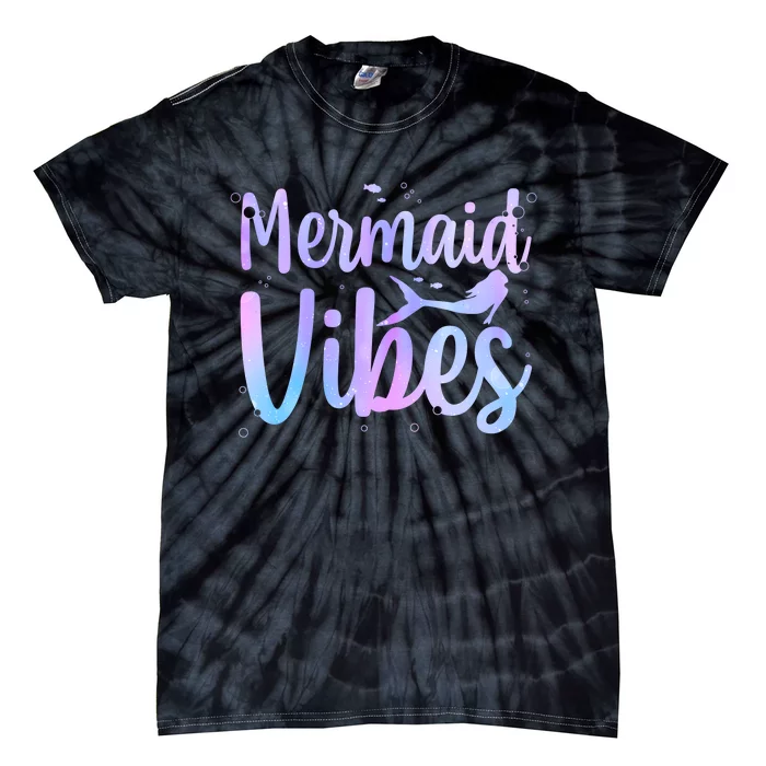 Cute Mermaid Art For Women Girl Sea Creature Mermaid Lover Tie-Dye T-Shirt