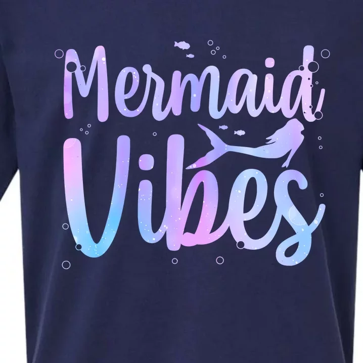 Cute Mermaid Art For Women Girl Sea Creature Mermaid Lover Sueded Cloud Jersey T-Shirt