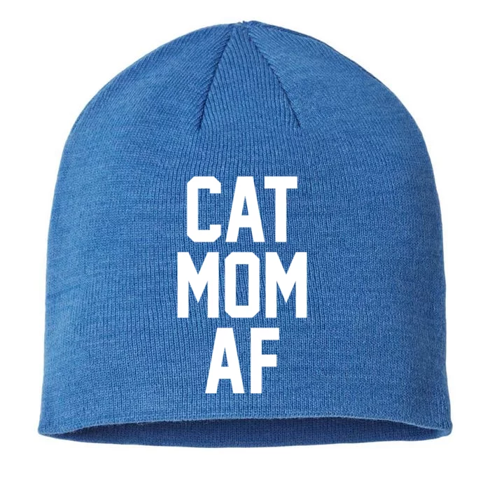 Cat Mom Af Gift For Cat Moms Of Kitties 8 1/2in Sustainable Knit Beanie