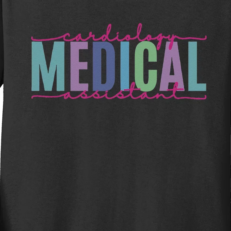 Cardiology Medical Assistant Funny Cardiac Nurse Kids Long Sleeve Shirt