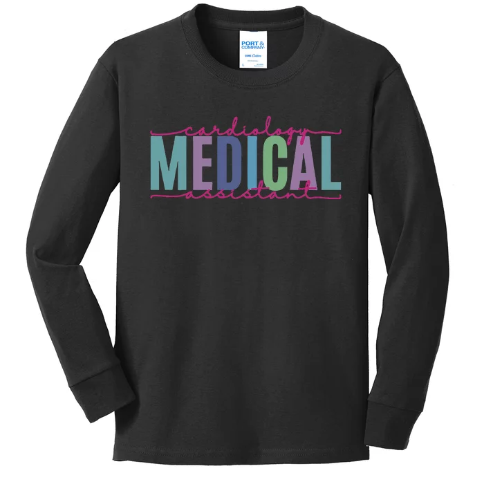 Cardiology Medical Assistant Funny Cardiac Nurse Kids Long Sleeve Shirt