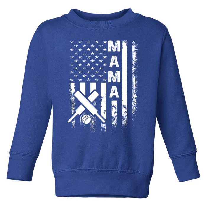 Cricket Mama American Flag Vintage Christmas Xmas Gift Toddler Sweatshirt