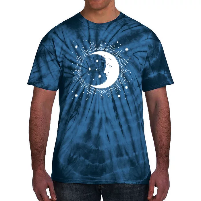 Crescent Moon And Stars Tie-Dye T-Shirt