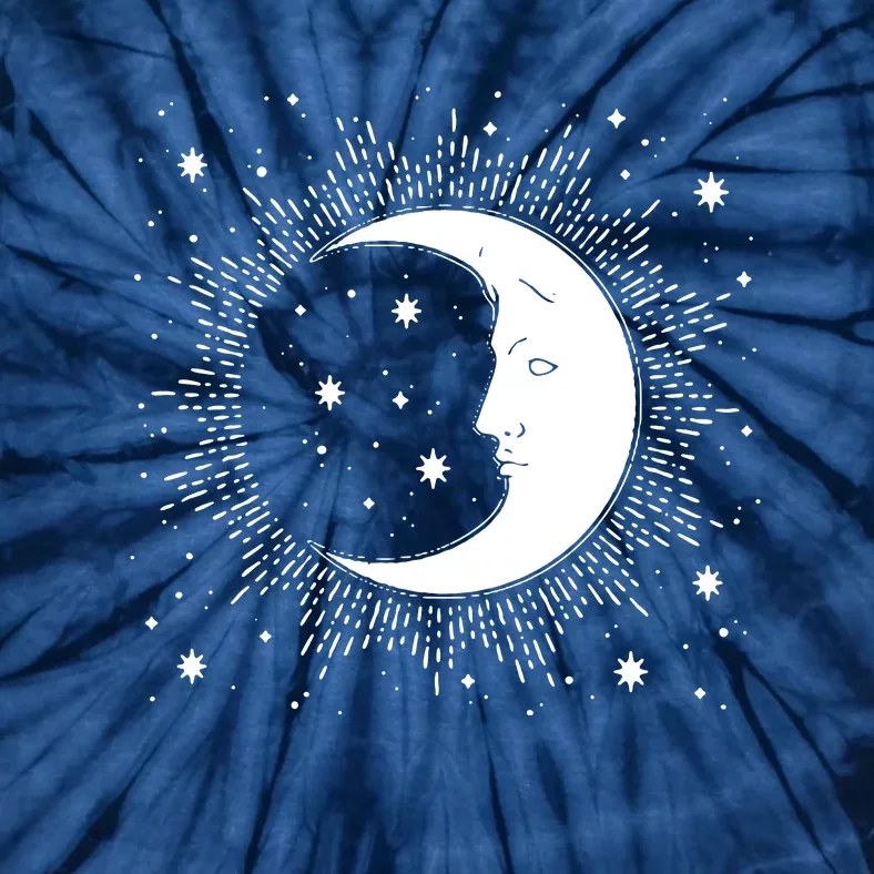 Crescent Moon And Stars Tie-Dye T-Shirt