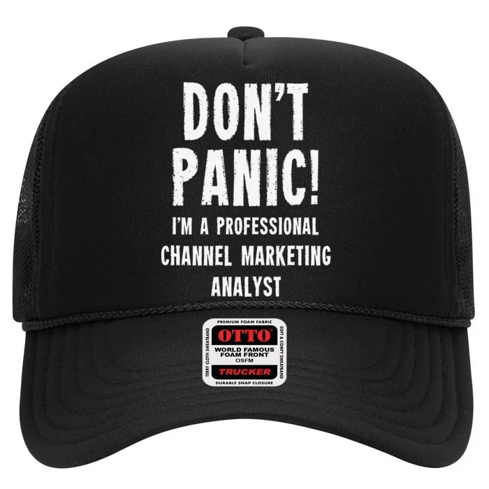 Channel Marketing Analyst High Crown Mesh Trucker Hat