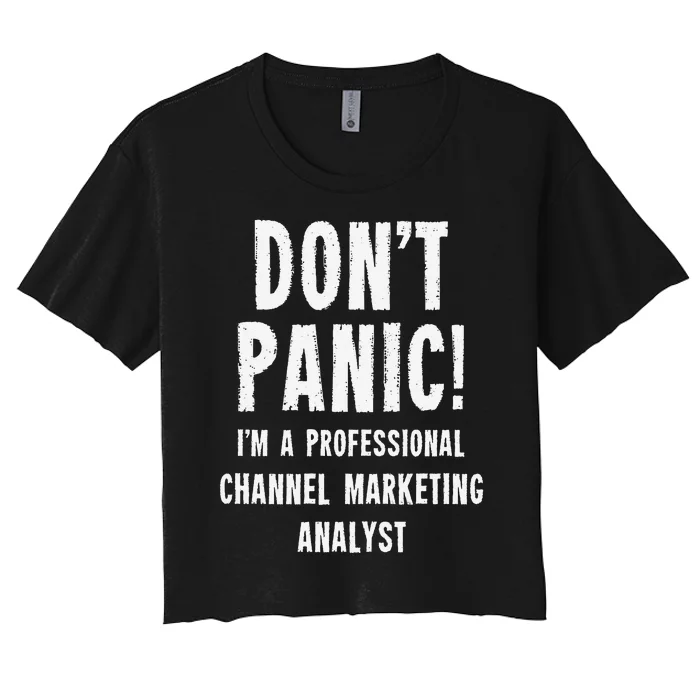 Channel Marketing Analyst Women's Crop Top Tee