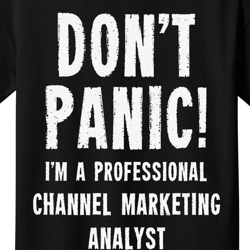 Channel Marketing Analyst Kids T-Shirt