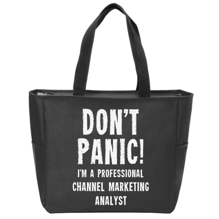 Channel Marketing Analyst Zip Tote Bag