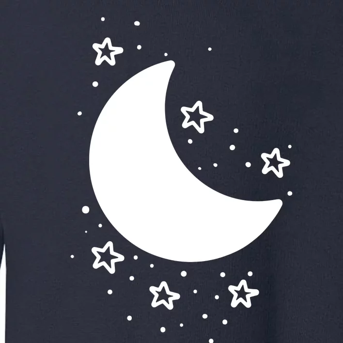 Cool Moon And Stars Night Toddler Sweatshirt