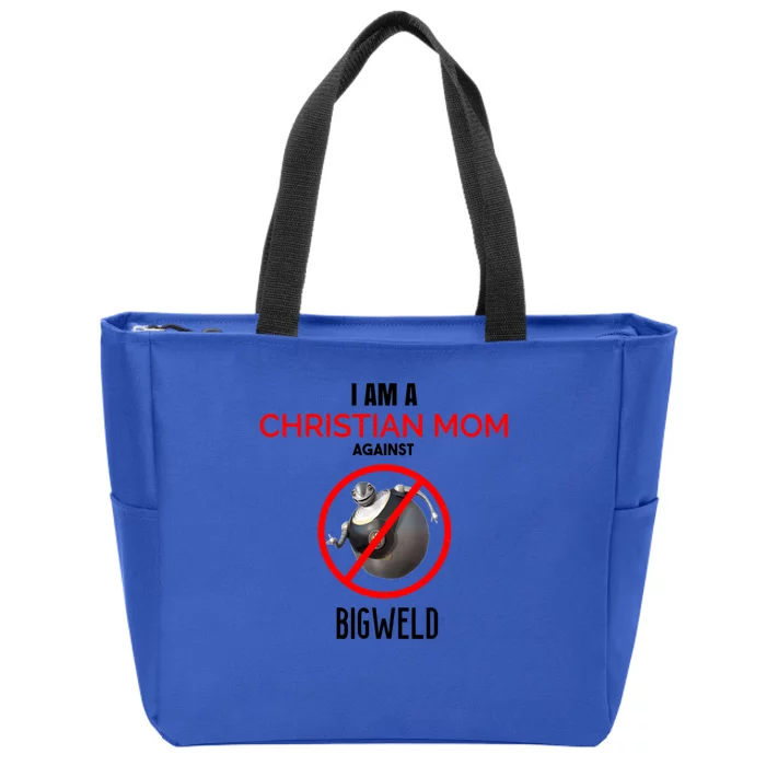 Christian Mom Against Bigweld Zip Tote Bag