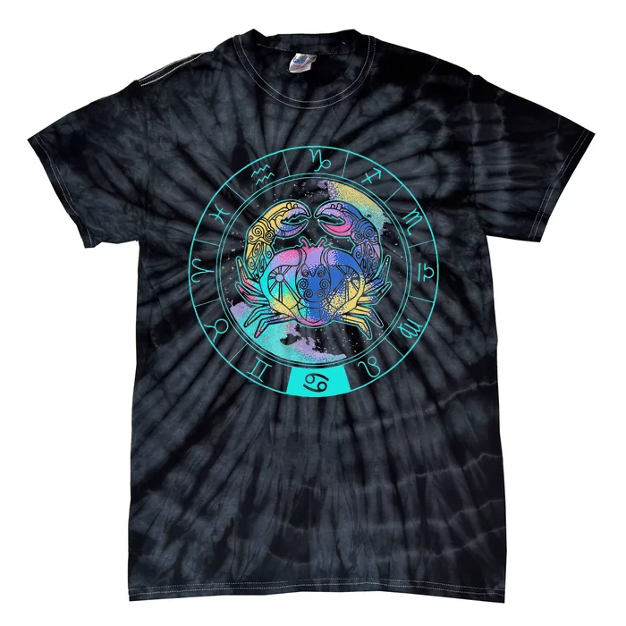 Cancer Moonchild Astrology Zodiac Horoscope Tie-Dye T-Shirt