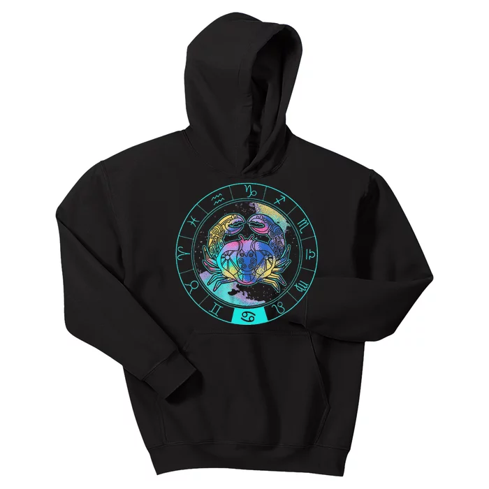 Cancer Moonchild Astrology Zodiac Horoscope Kids Hoodie