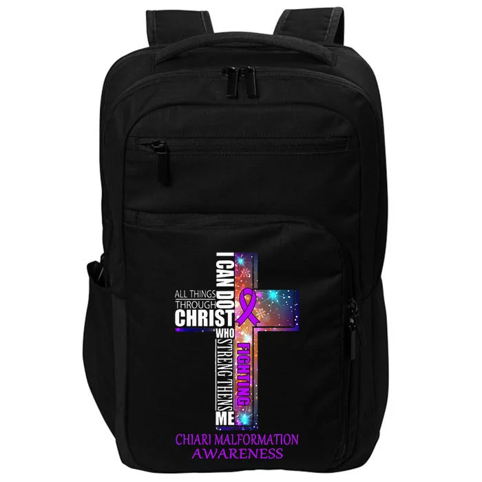 Chiari Malformation Awareness Christmas Gift Impact Tech Backpack