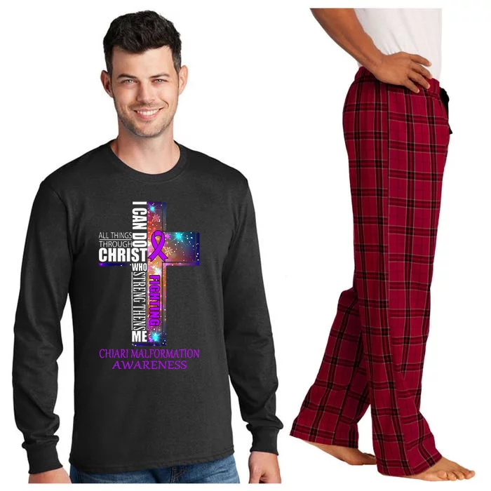 Chiari Malformation Awareness Christmas Gift Long Sleeve Pajama Set