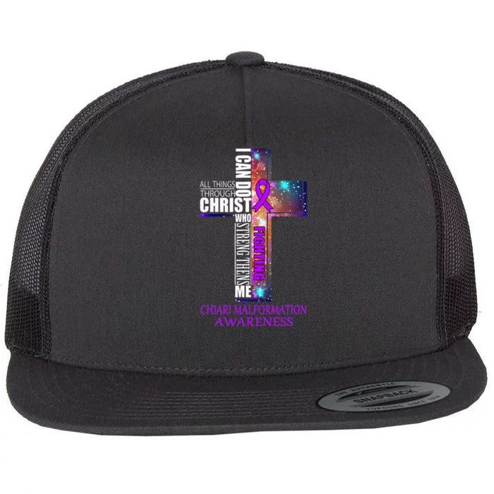 Chiari Malformation Awareness Christmas Gift Flat Bill Trucker Hat