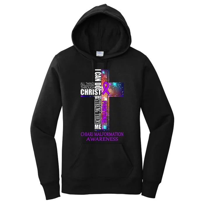 Chiari Malformation Awareness Christmas Gift Women's Pullover Hoodie