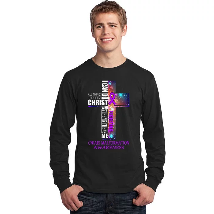 Chiari Malformation Awareness Christmas Gift Tall Long Sleeve T-Shirt