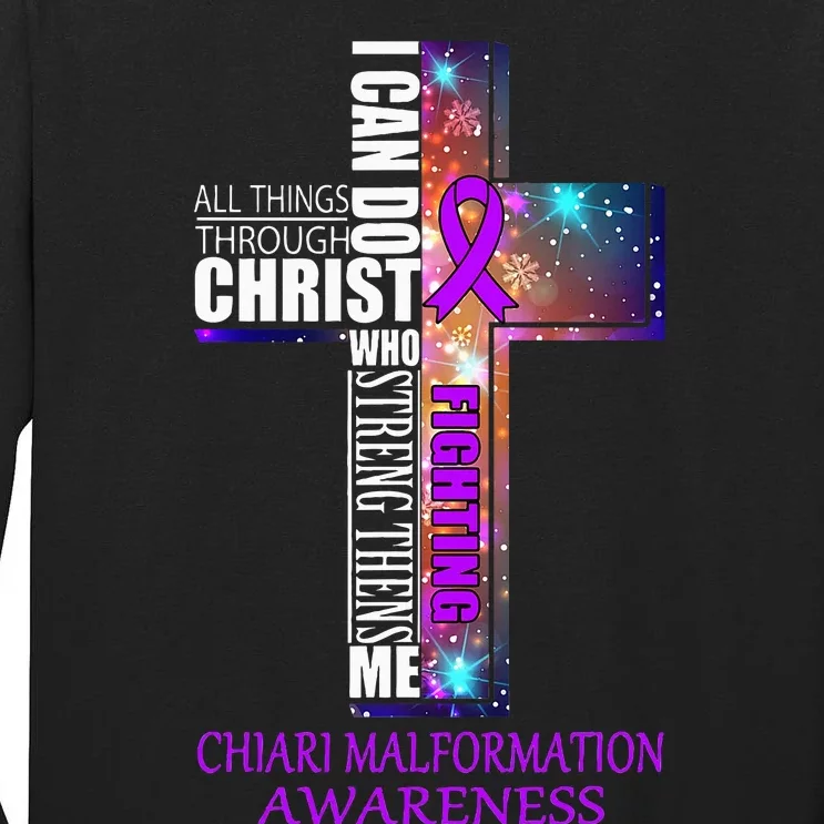 Chiari Malformation Awareness Christmas Gift Tall Long Sleeve T-Shirt