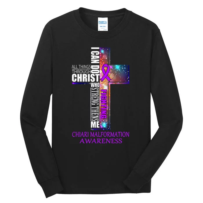 Chiari Malformation Awareness Christmas Gift Tall Long Sleeve T-Shirt