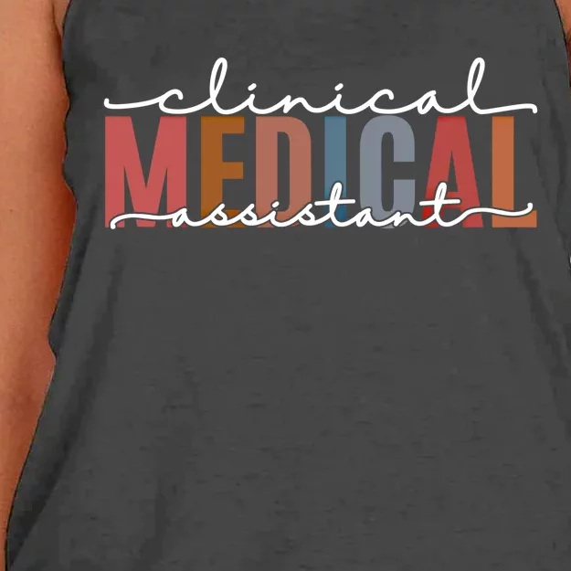 Clinical Medical Assistant Cute Gift Women's Knotted Racerback Tank