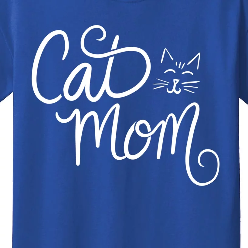 Cat Mom Art Crazy Cat Lady Funny Gift Fun Gift Kids T-Shirt