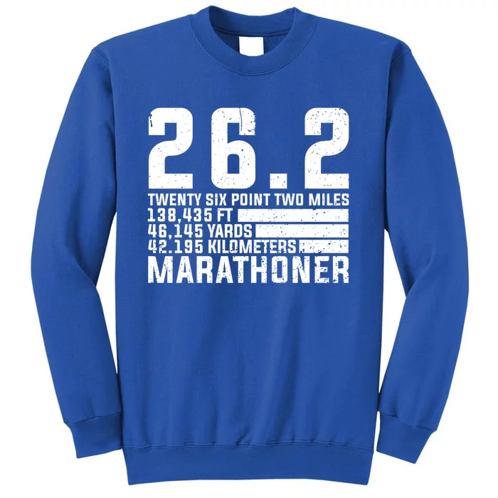 Cool Marathon Art Marathoner Running 26 2 Finisher Gift Tall Sweatshirt