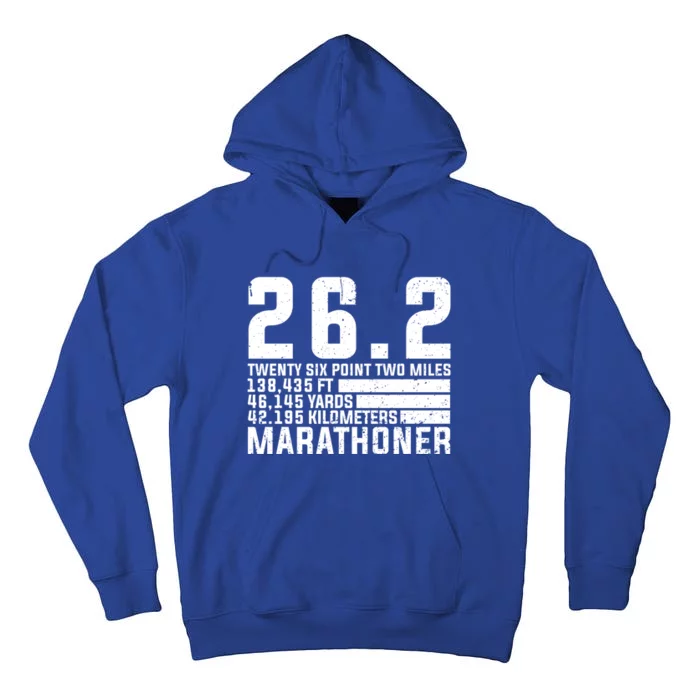 Cool Marathon Art Marathoner Running 26 2 Finisher Gift Tall Hoodie