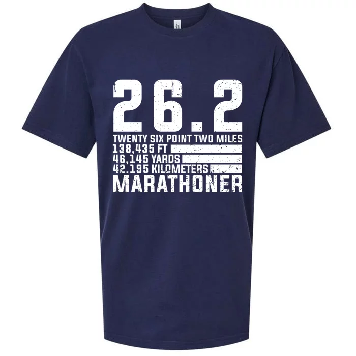 Cool Marathon Art Marathoner Running 26 2 Finisher Gift Sueded Cloud Jersey T-Shirt