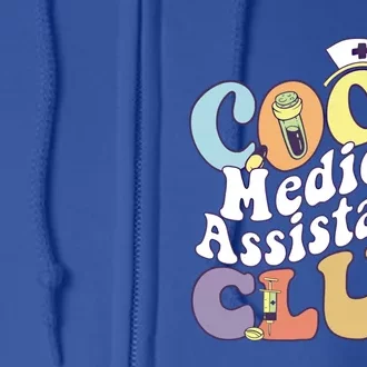 Cool Medical Assistants Club Registered Nurse Squad Groovy Meaningful Gift Full Zip Hoodie