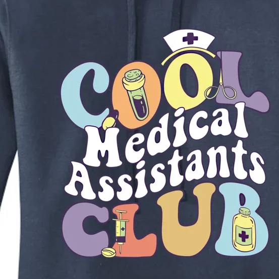 Cool Medical Assistants Club Registered Nurse Squad Groovy Meaningful Gift Women's Pullover Hoodie