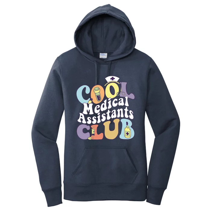 Cool Medical Assistants Club Registered Nurse Squad Groovy Meaningful Gift Women's Pullover Hoodie