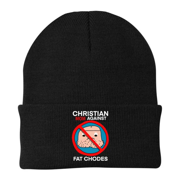 Christian Mom Against Fat Chodes Funny Jesus Knit Cap Winter Beanie