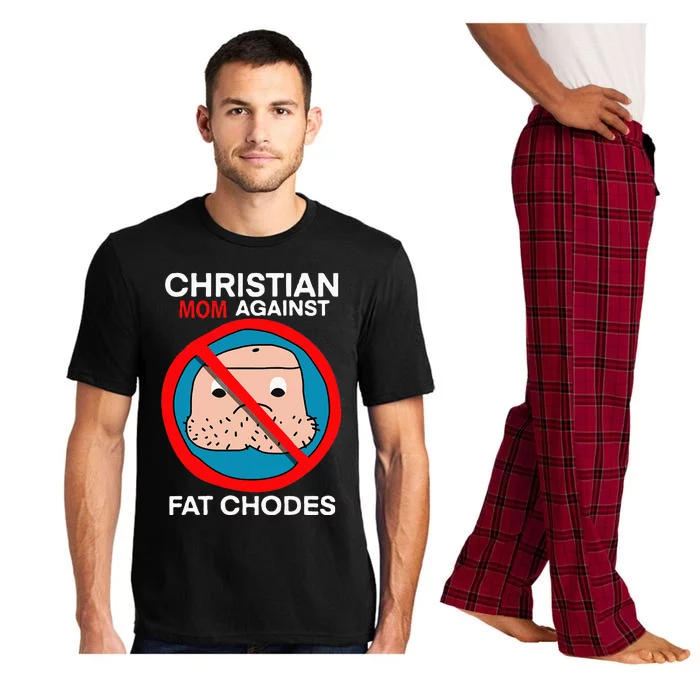 Christian Mom Against Fat Chodes Funny Jesus Pajama Set