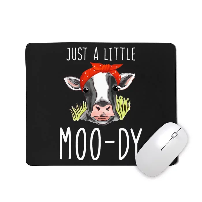 Cow Moody Bandana Headband Calf Lover Barn Ranch Owner Mousepad