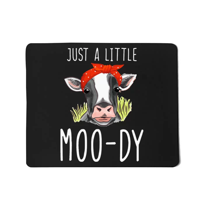 Cow Moody Bandana Headband Calf Lover Barn Ranch Owner Mousepad