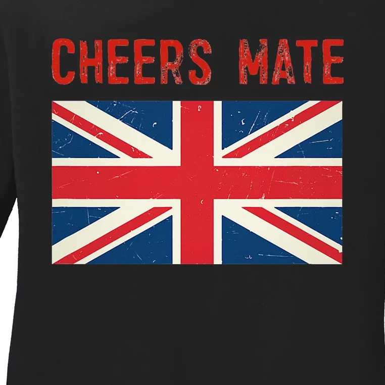 Cheers Mate British Slang Ladies Long Sleeve Shirt