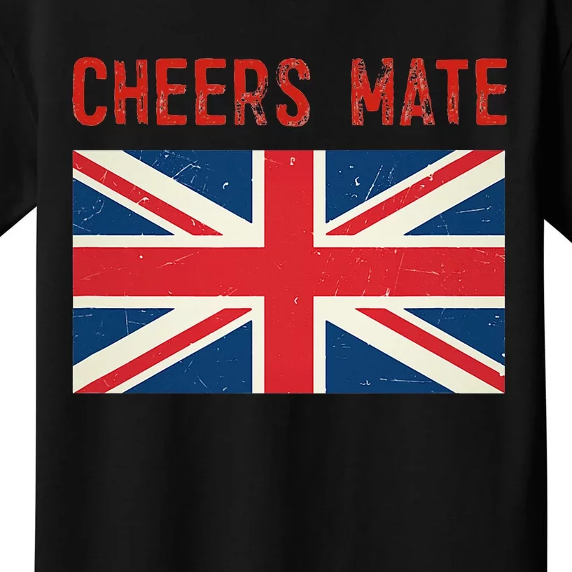 Cheers Mate British Slang Kids T-Shirt