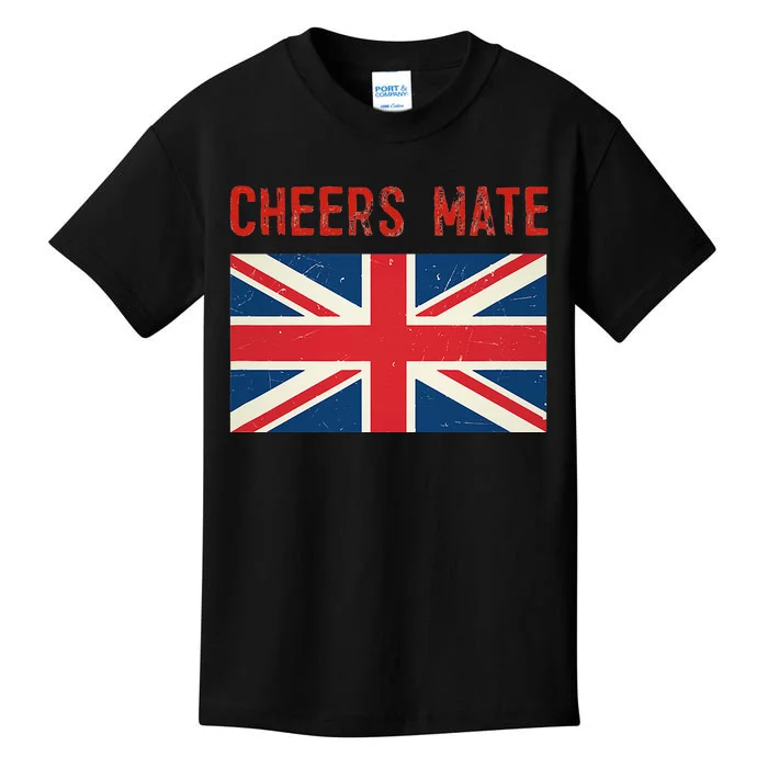 Cheers Mate British Slang Kids T-Shirt