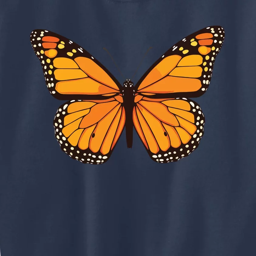 Cute Monarch Butterfly Kids Sweatshirt