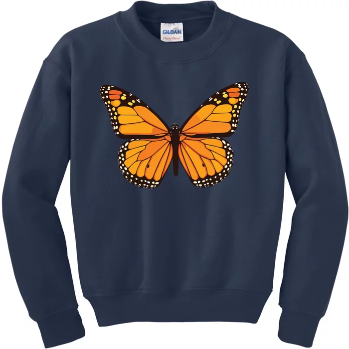 Cute Monarch Butterfly Kids Sweatshirt