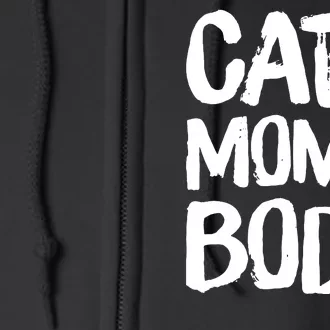 Cat Mom Bod Funny Gym Workout Saying Running Womens Gift Tank Top Full Zip Hoodie