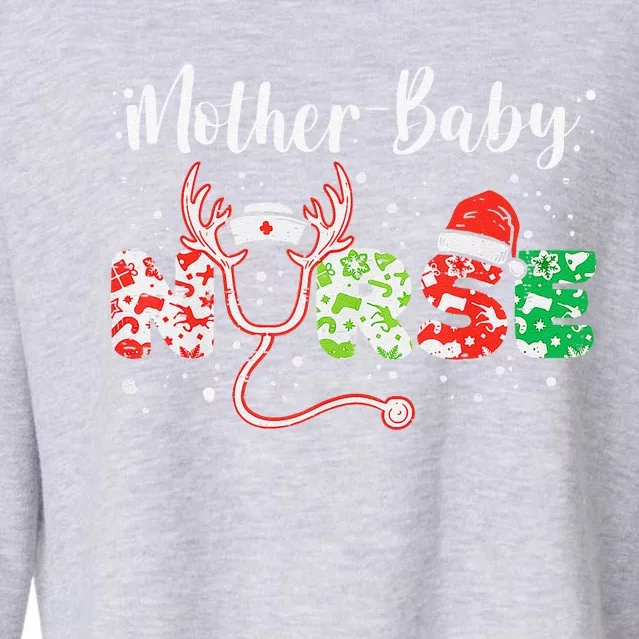 Christmas Mother Baby Nurses Wrap The Best Gifts Gift Cropped Pullover Crew