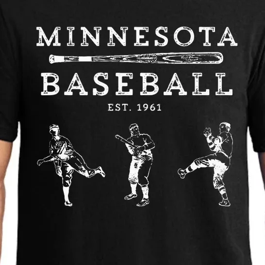 Classic Minnesota Baseball Twin Cities Fan Retro Pajama Set