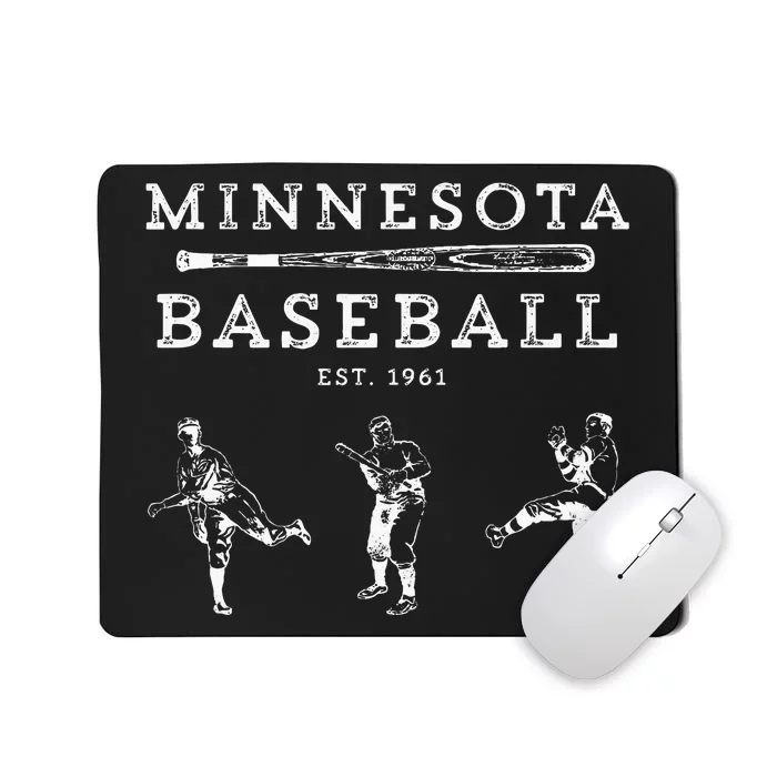 Classic Minnesota Baseball Twin Cities Fan Retro Mousepad