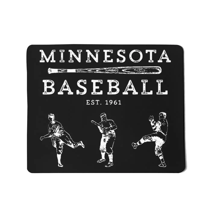 Classic Minnesota Baseball Twin Cities Fan Retro Mousepad