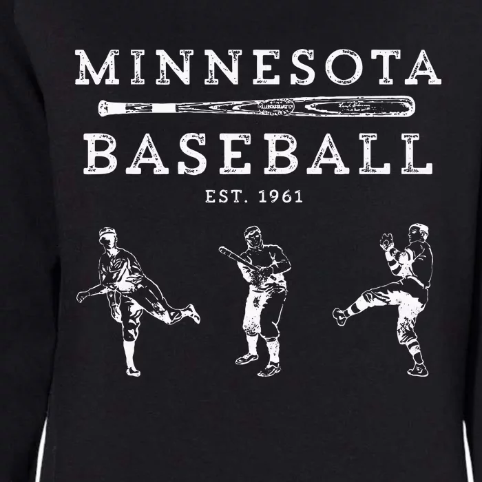 Classic Minnesota Baseball Twin Cities Fan Retro Womens California Wash Sweatshirt