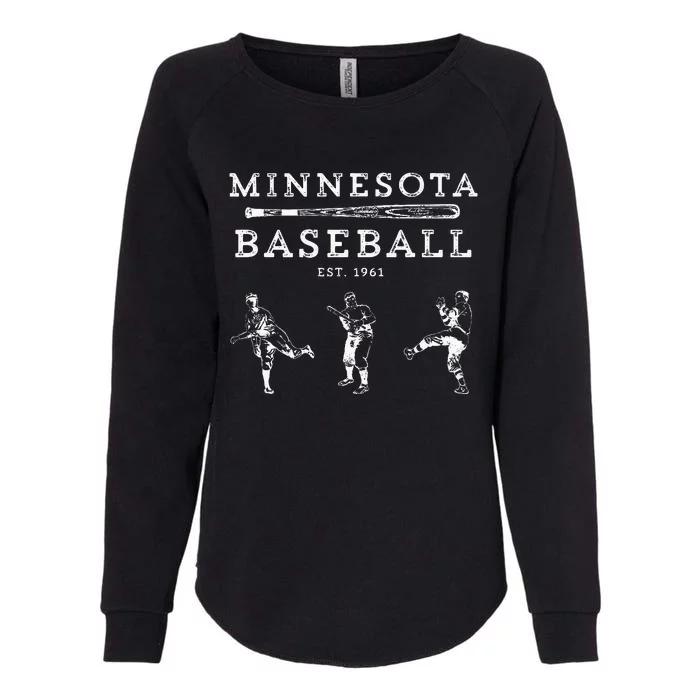 Classic Minnesota Baseball Twin Cities Fan Retro Womens California Wash Sweatshirt