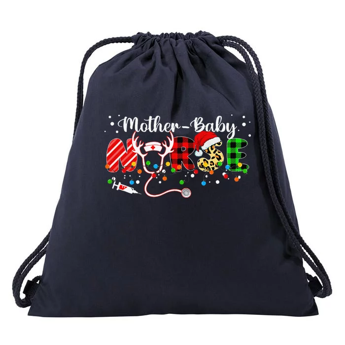 Christmas Mother Baby Nurses Wrap The Best Gifts Drawstring Bag