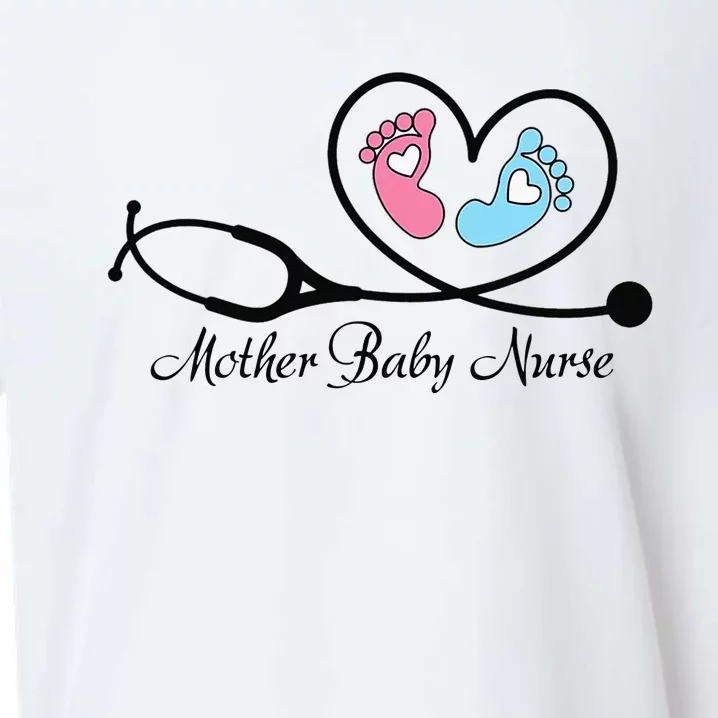 Cute Mother Baby Nurse Postpartum Nurse Mom Baby Nursing Sueded Cloud Jersey T-Shirt