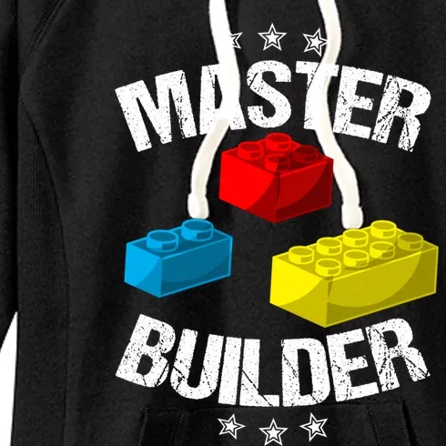 Cool Master Builder Funny Building Blocks Gift Men Women Gift Women's Fleece Hoodie